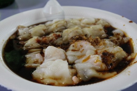 A new dish and a new favourite.  These delicious noodles are freshly made to order and filled with prawn and pork respectively.  SO soft and slippery and yummy.