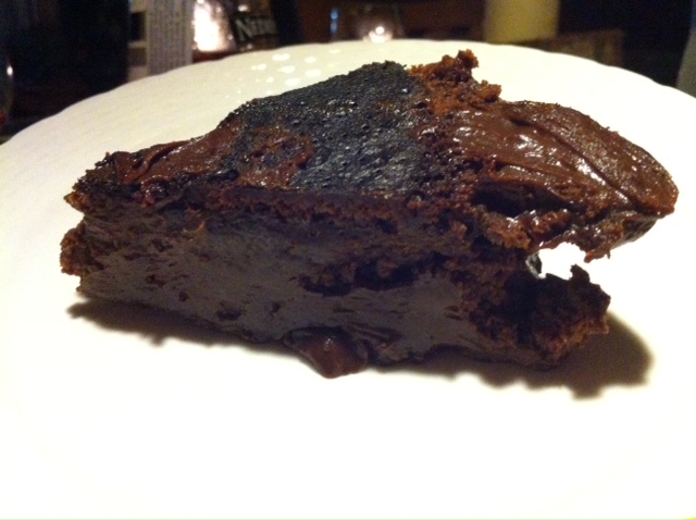 The incredibly rich, gooey, intense chocolate mud cake.  It was literally oozing on the plate.  YUM!