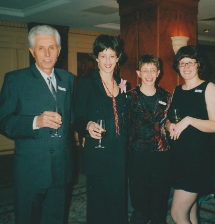 Proud Dad and his three Goth daughters at my ATC Graduation dinner.  That was one of my proudest moments because I knew how proud Dad was of me.  I think I cried.  