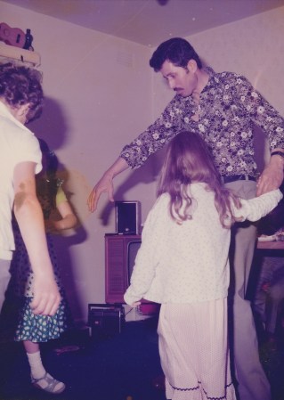 One of the few times I allowed myself to be dragged onto the dancefloor.  Like my dancing nightie?!!