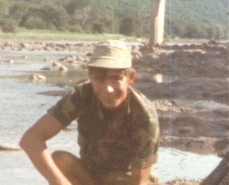 Here's Doug when he first started his army training at the tender age of 18.  Adorable, right?