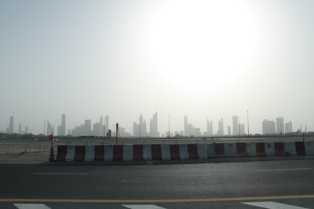 Leaving behind the bright lights and big city of Dubai.