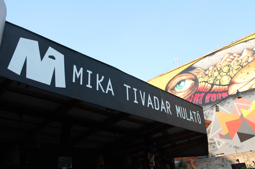 Amazing street out looks over this relaxed bar. 