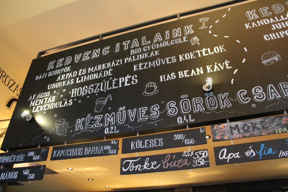 List of craft beers (you may need someone to translate for you - or.... just point to one and hope you like it)