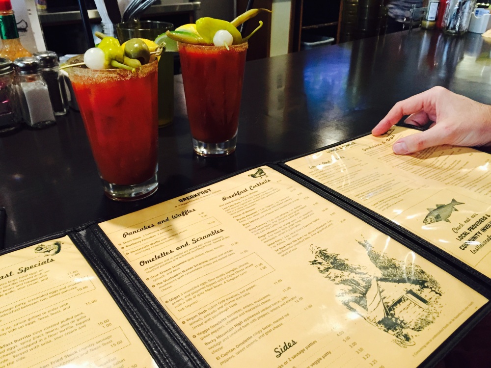 Bloody Mary's at Lost Lake Diner