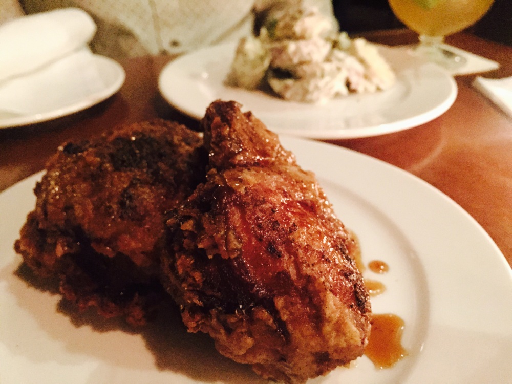 Amazing salt & pepper fried chicken at Tavern Law. 