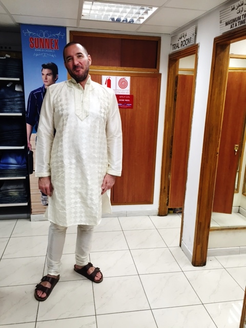 Just a little small around the shoulders and the calves. 